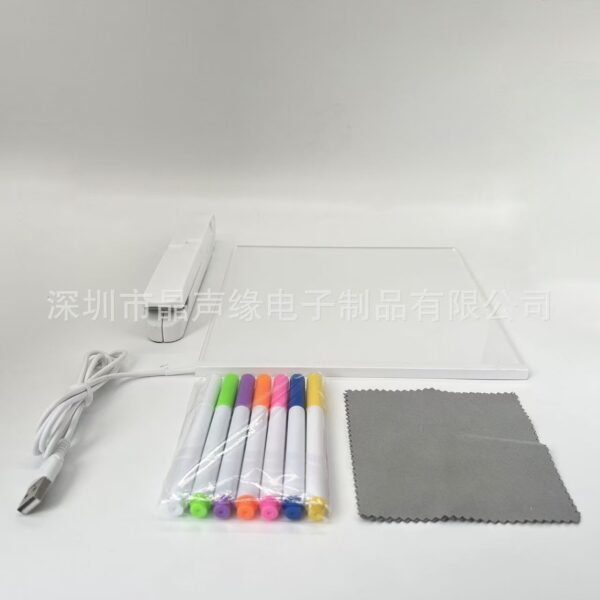 Acrylic fluorescent LED light board, luminous writing message board, billboard, whiteboard, drawing board can be erased - Image 3